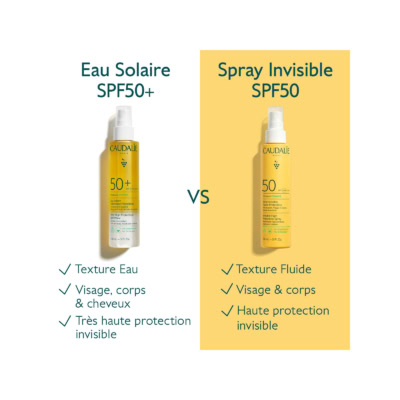 Caudalie vinosun protect eau solaire très haute protection spf50+ 150ml