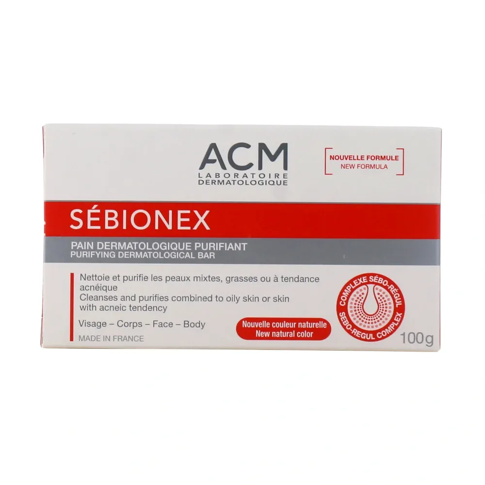 Acm sébionex pain dermatologique purifiant 100g