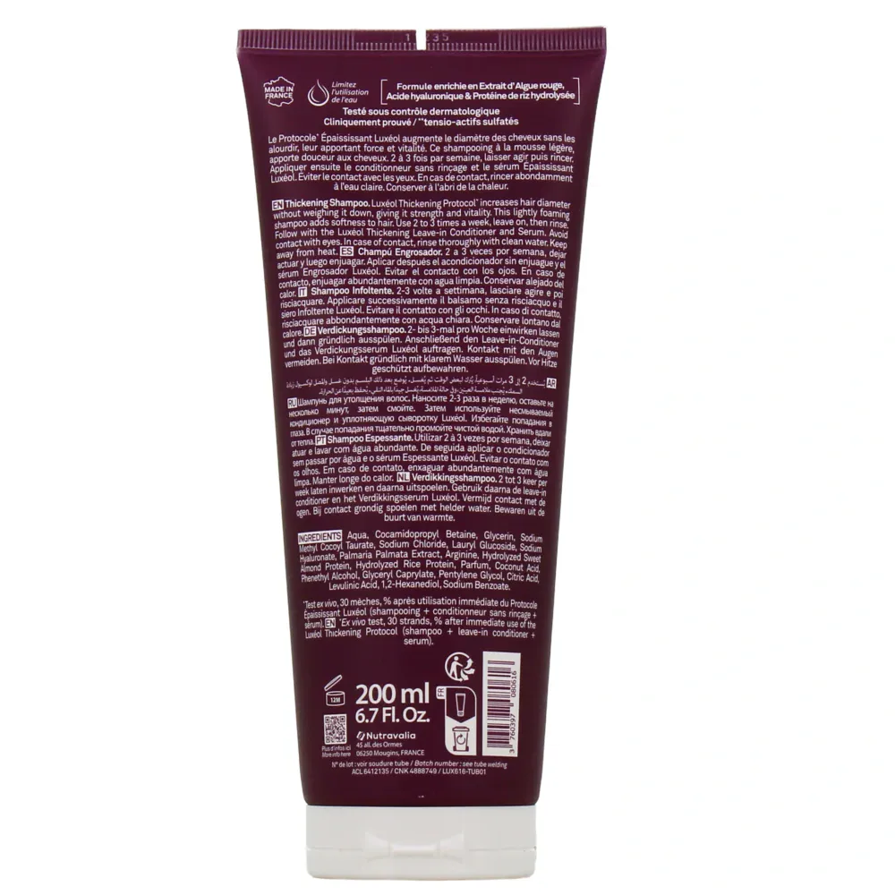 Luxeol shampoing epaississant 200ml