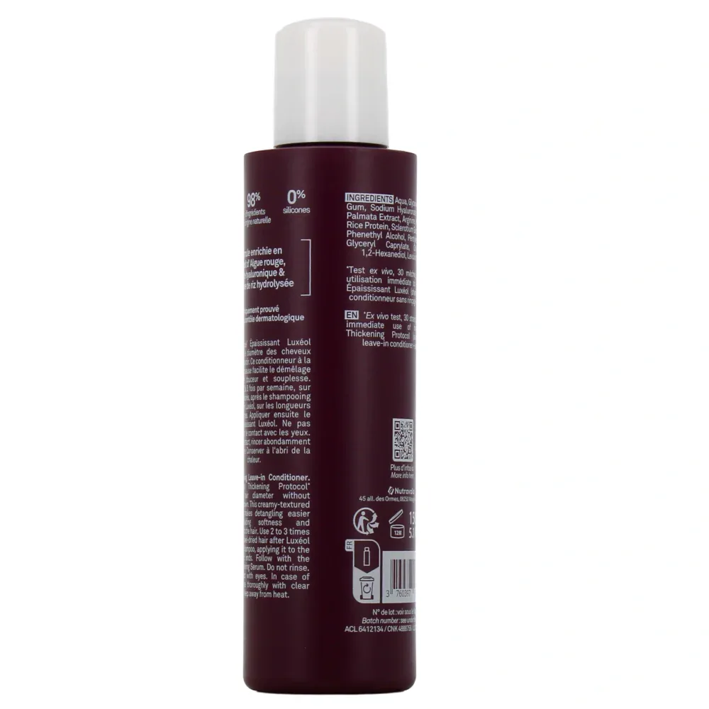 Luxeol conditionneur epaississant sans rinçage 150ml