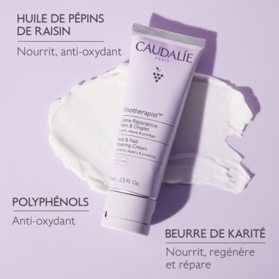 Caudalie vinotherapist crème réparatrice mains et ongles 75ml
