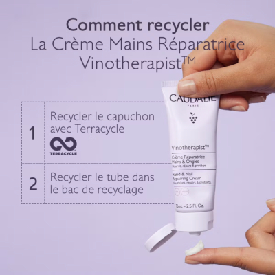 Caudalie Vinotherapist Crème Réparatrice Mains et Ongles 75ml