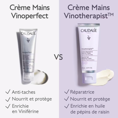 Caudalie vinotherapist crème réparatrice mains et ongles 75ml
