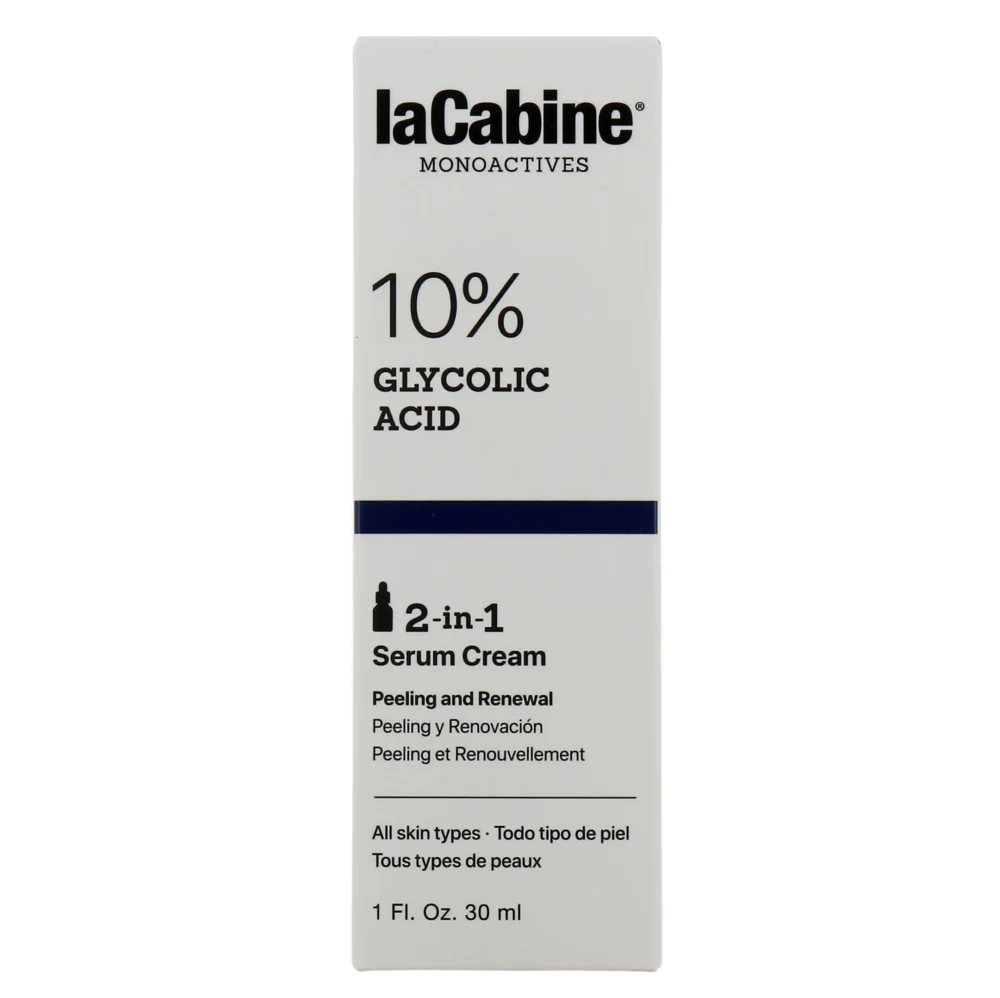 La cabine monoactives 10 % glycolic acid sérum crème 30ml