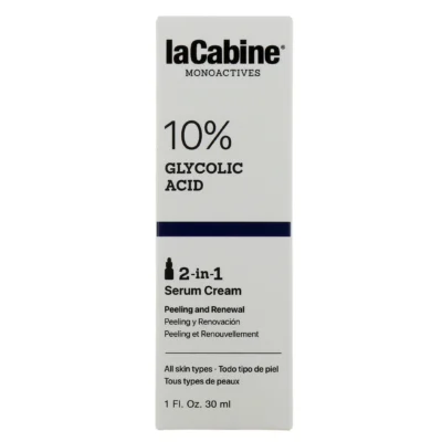 La cabine monoactives 10 % glycolic acid sérum crème 30ml