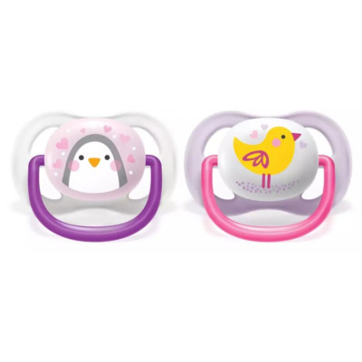 Avent Philips Sucette Ultra Air Animal Pingouin Oiseau 0-6 Mois