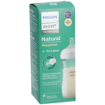 Avent Natural Response Biberon en Verre 1M+ 240 ml