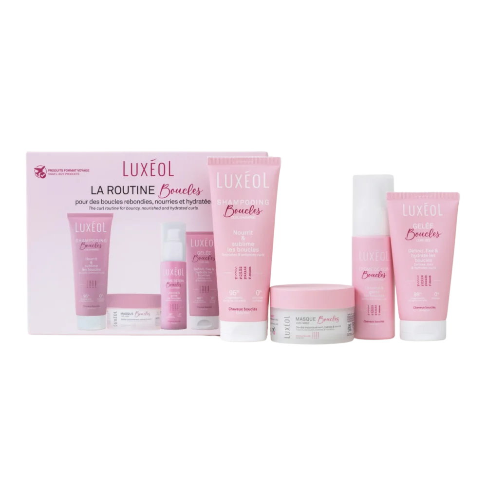 Luxeol coffret routine boucles format voyage