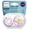 Avent Philips Sucette Ultra Air Animal Pingouin Oiseau 0-6 Mois