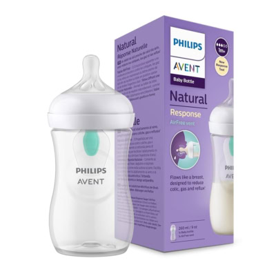 Avent Natural Response Biberon Valve Airfree 1 Mois+ Débit 3 260ml