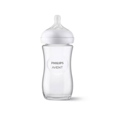 Avent natural response biberon en verre 1m+ 240 ml