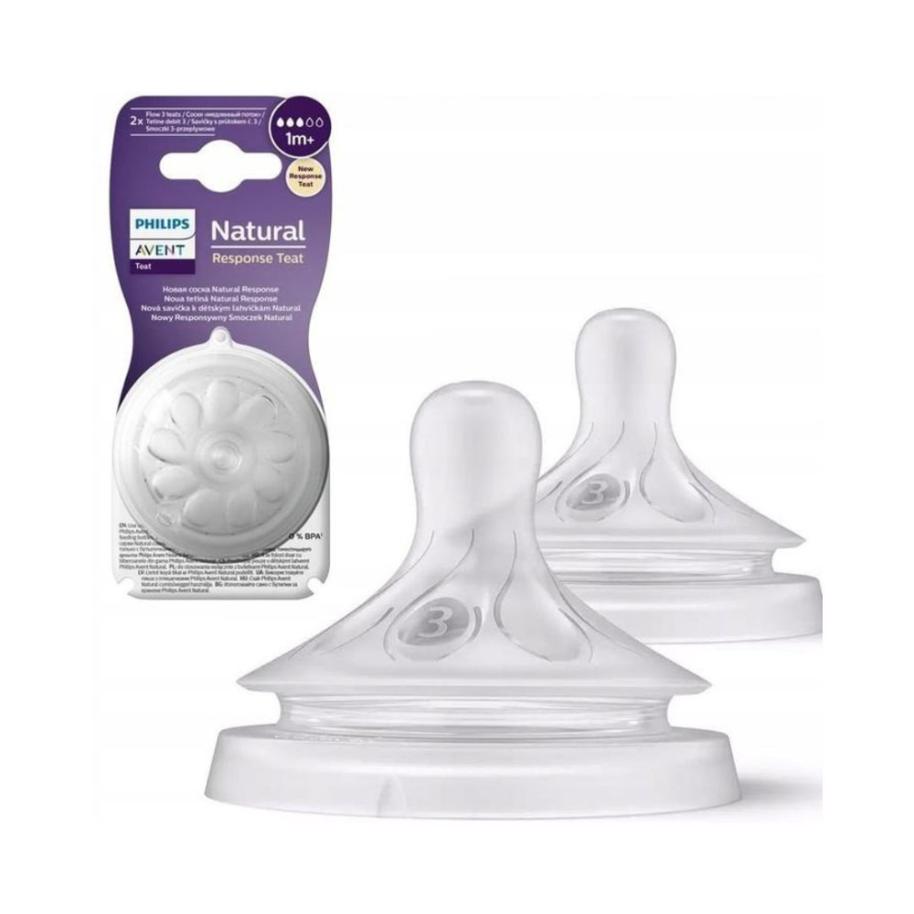 Avent tétine natural response débit 3 1m+ 2 pièce