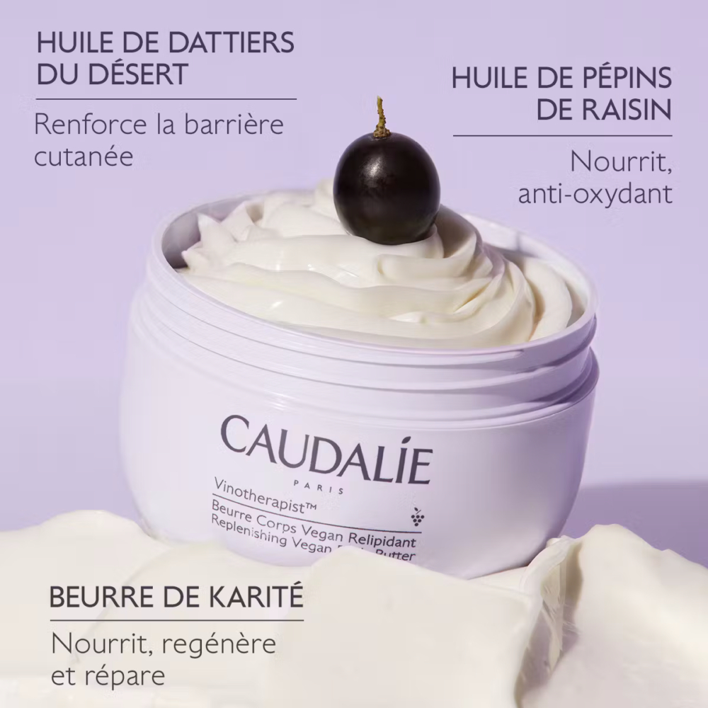 Caudalie vinotherapist beurre corps vegan relipidant 250ml