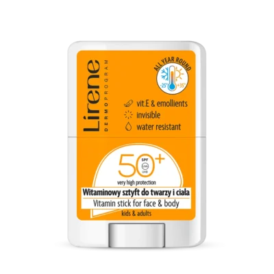 Lirene Stick Vitaminé pour Visage et Corps SPF50+ 15g