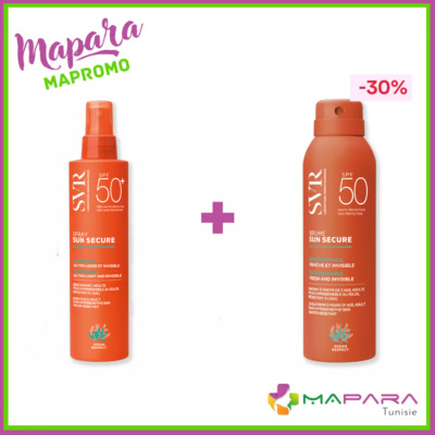 SVR Sun Secure Spray SPF50+ 200ml + Brume SPF50+ 200ml (-30%)