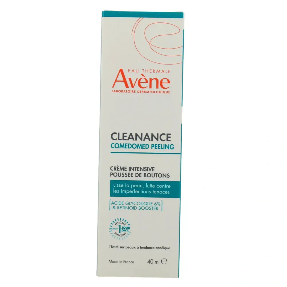 Avene cleanance comedomed peeling crème intensive poussée de boutons 40ml