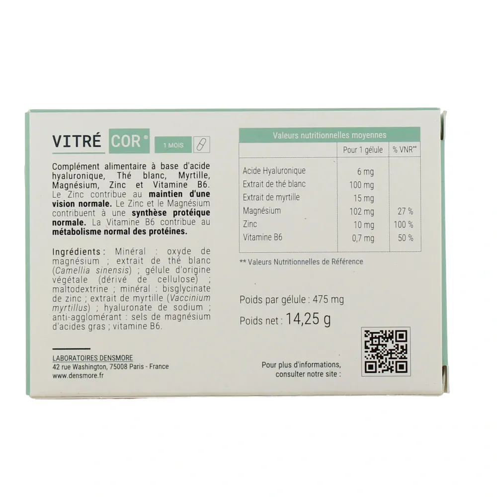 Densmore vitrecor 30 gelules