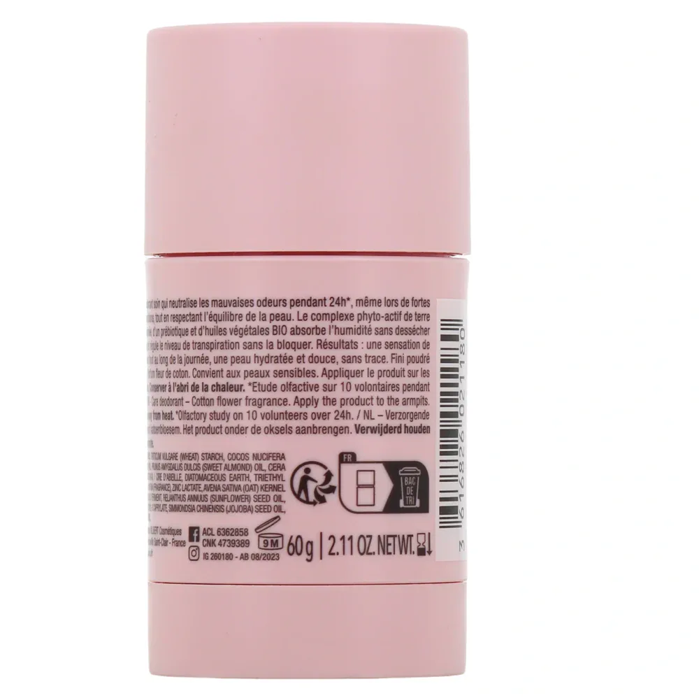 Laino déodorant soin 24h fleur de coton 60g