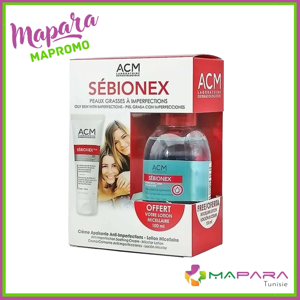 Acm coffret sebionex trio + lotion micellaire gratuit Acm coffret sebionex trio + lotion micellaire gratuit