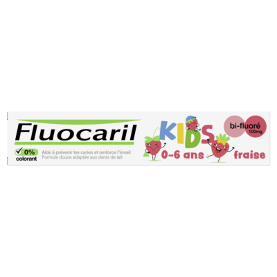 Fluocaril Dentifrice Kids Bi-Fluoré Fraise 0-6 ans 75ml