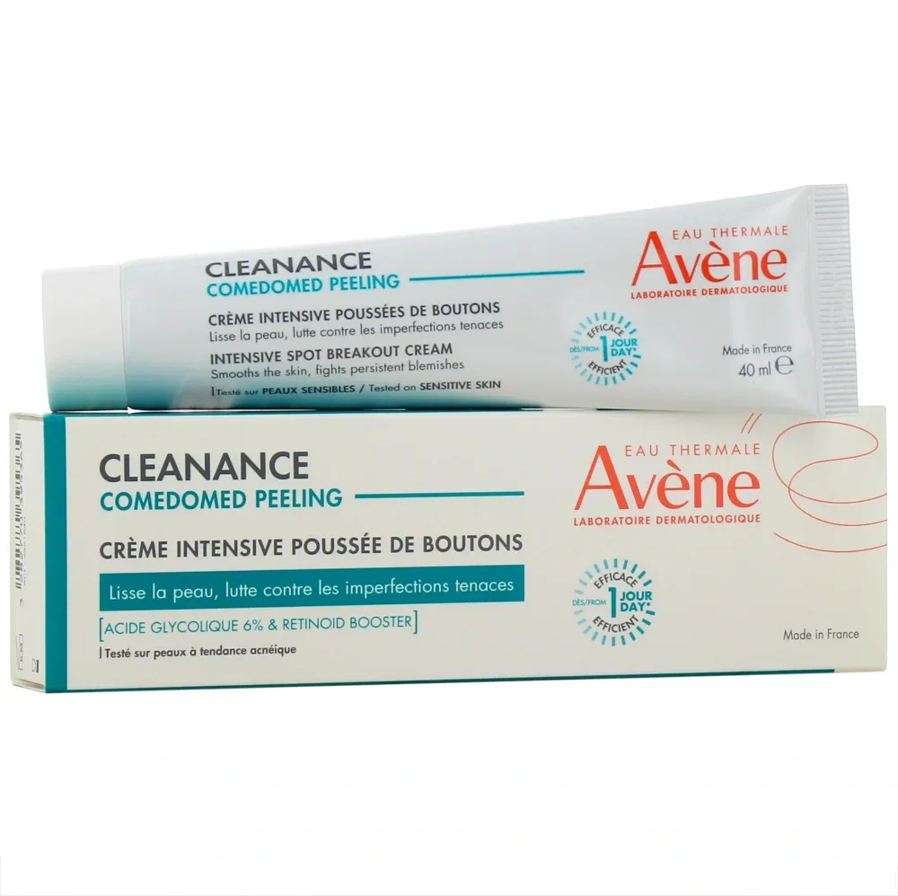 Avene cleanance comedomed peeling crème intensive poussée de boutons 40ml