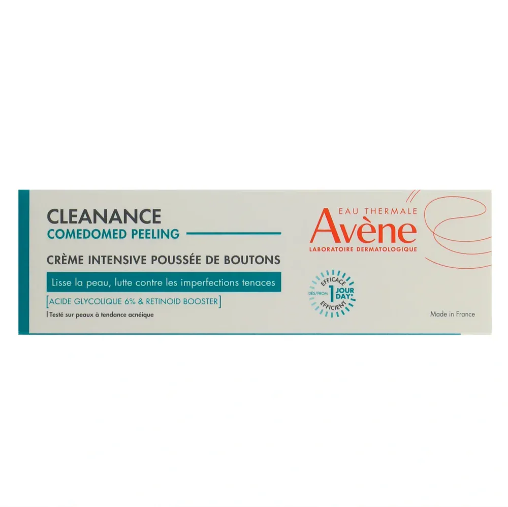 Avene cleanance comedomed peeling crème intensive poussée de boutons 40ml