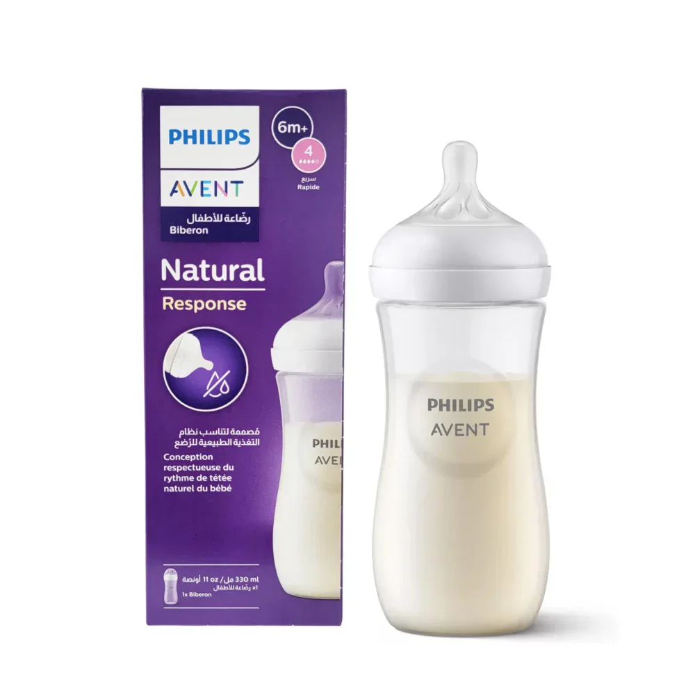 Avent natural response biberon anti colique 6m+ scy906/01 330ml