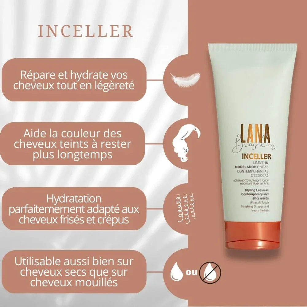 Inceller leave-in curl styler contemporain sans rinçage 200ml