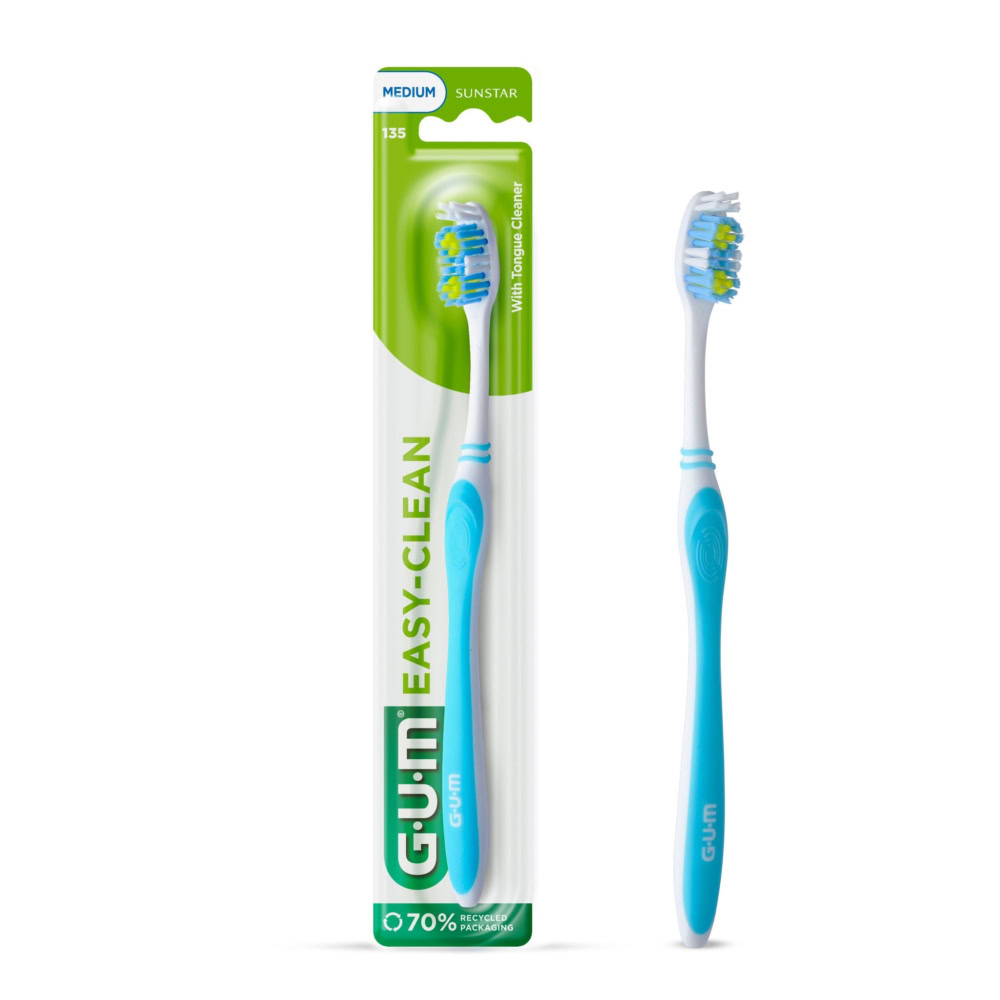 Gum easy clean brosse à dents medium 135