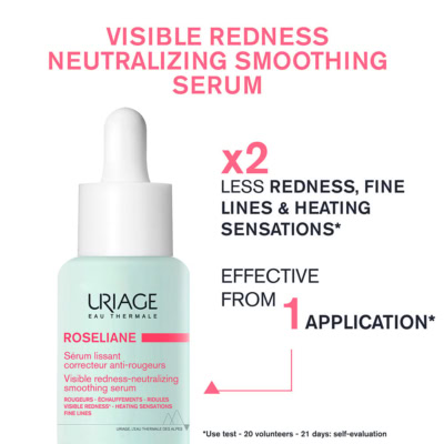 Uriage roséliane sérum lissant correcteur anti-rougeurs 30ml