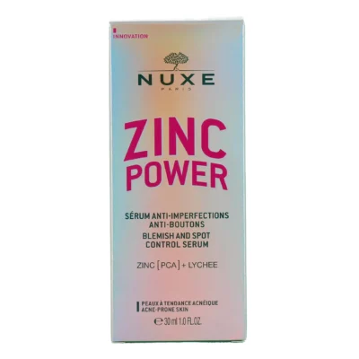 Nuxe zinc power sérum anti-imperfections anti-boutons 30ml