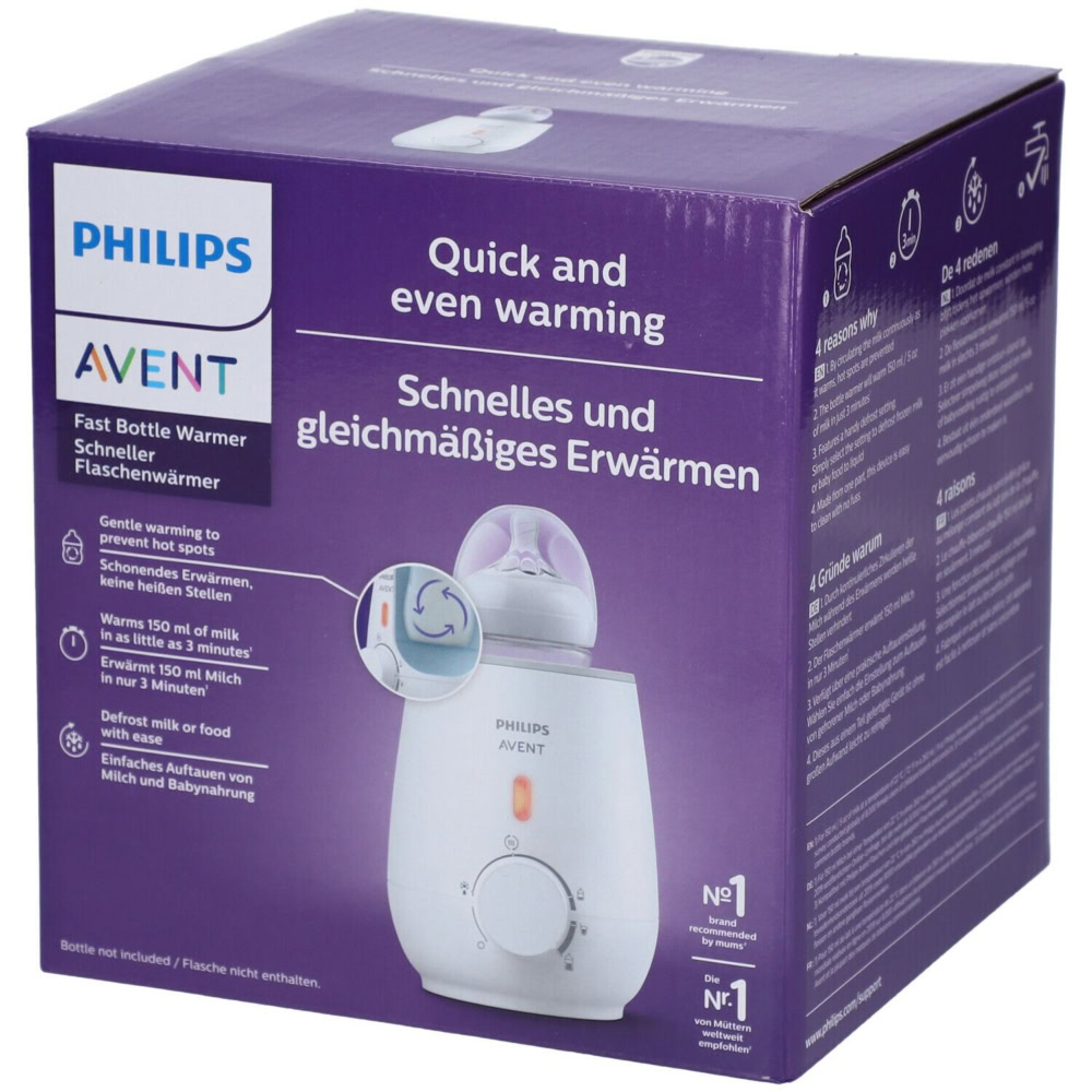 Avent advanced chauffe biberon rapide