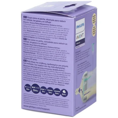 Avent natural response biberon valve airfree scy670/01 125ml Avent natural response biberon valve airfree scy670/01 125ml