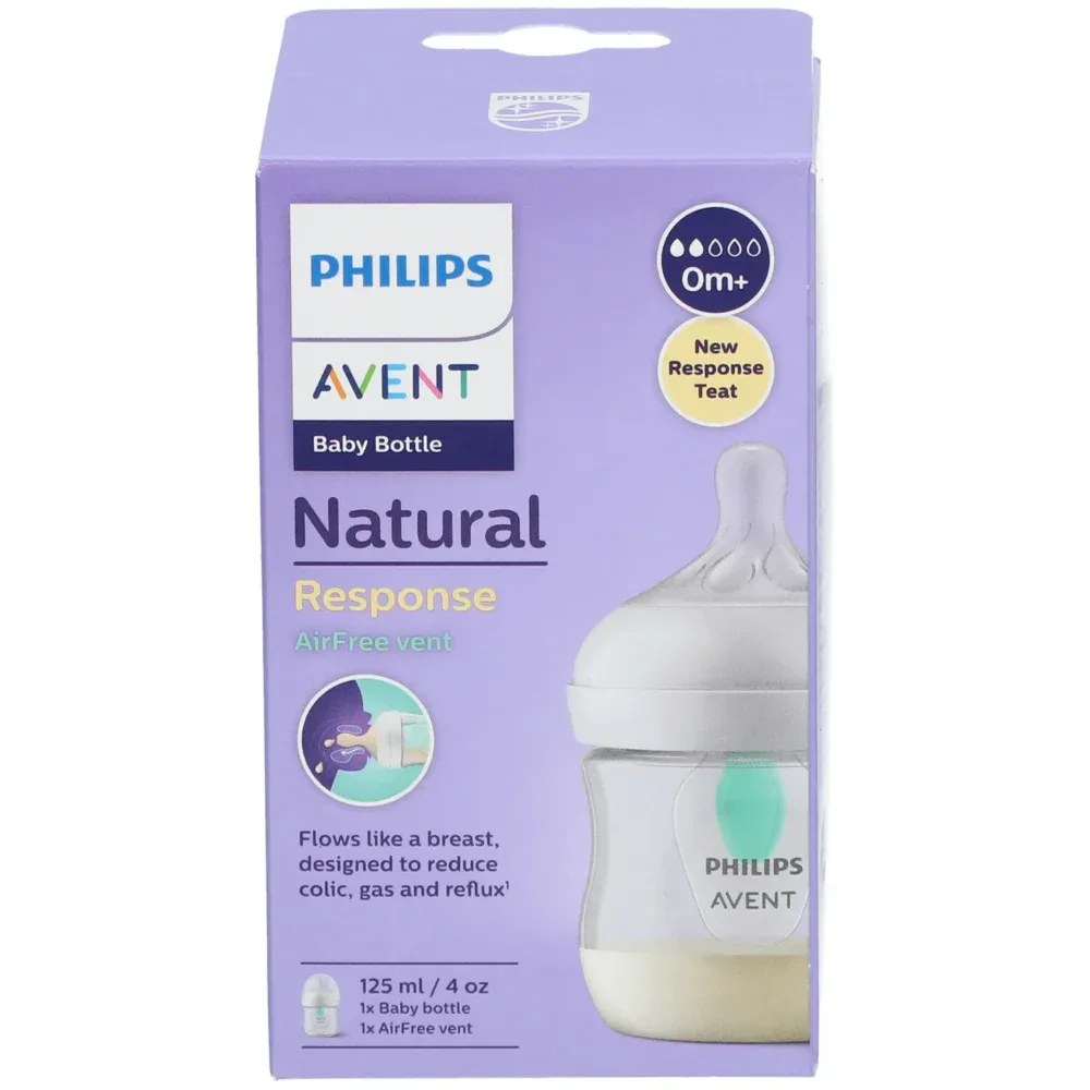 Avent natural response biberon valve airfree scy670/01 125ml