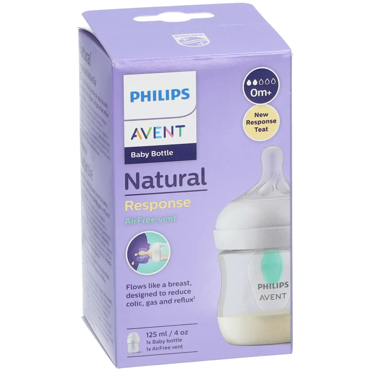 Avent natural response biberon valve airfree scy670/01 125ml Avent natural response biberon valve airfree scy670/01 125ml