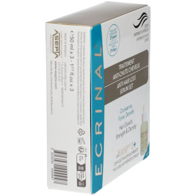 Ecrinal Soin Intensif Cheveux ANP 2+ Traitement Anti-Chute Cheveux 3 x 50 ml