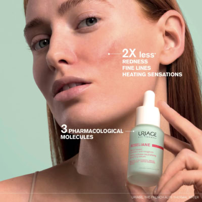 Uriage roséliane sérum lissant correcteur anti-rougeurs 30ml