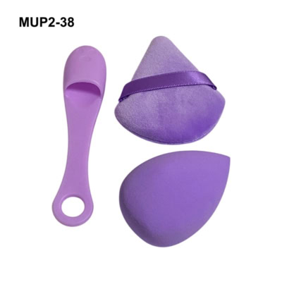 Azal Kit 2 Éponges de Maquillage + 1 Brosse en Silicone
