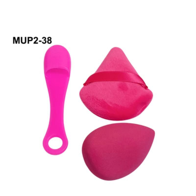 Azal kit 2 éponges de maquillage + 1 brosse en silicone