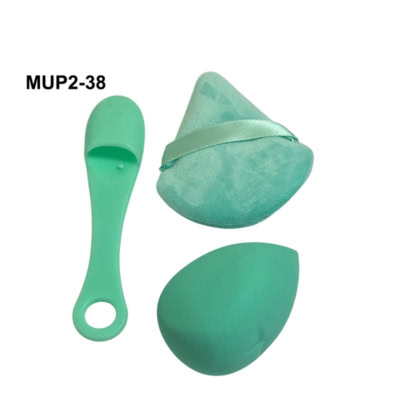Azal kit 2 éponges de maquillage + 1 brosse en silicone