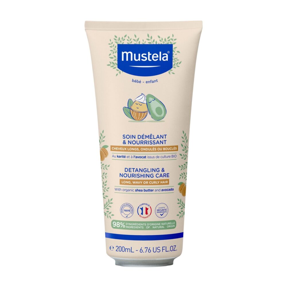 Mustela shampooing crème démêlant et nourrissant 200ml