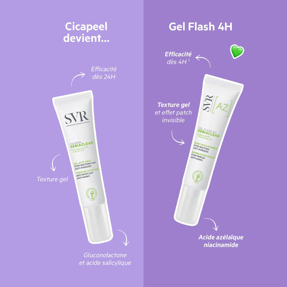 Svr sebiaclear gel flash 4h 15ml