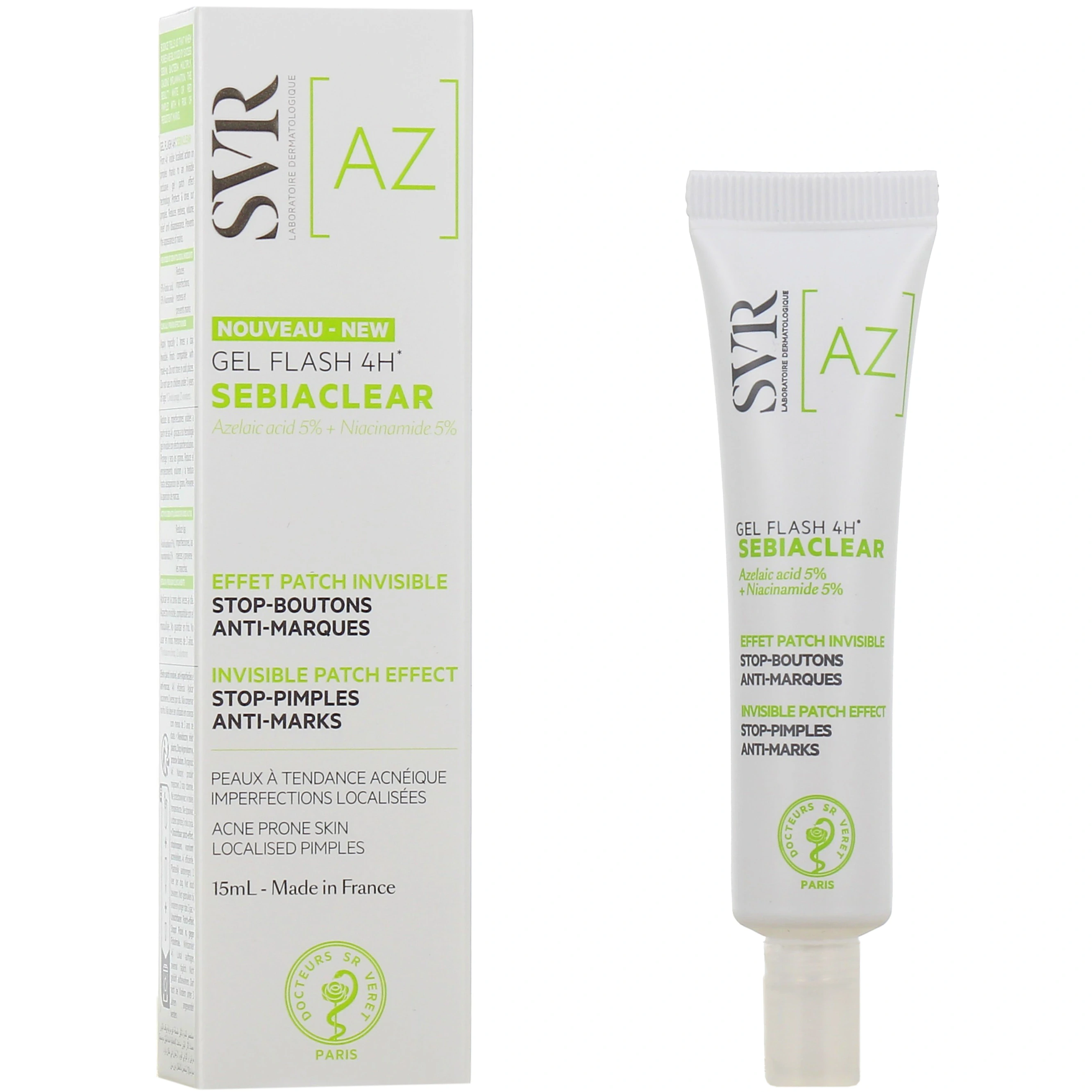 Svr sebiaclear gel flash 4h 15ml Svr sebiaclear gel flash 4h 15ml