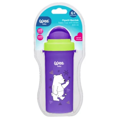 Wee Baby Tasse avec Paille Monobloc 6m+ 300ml