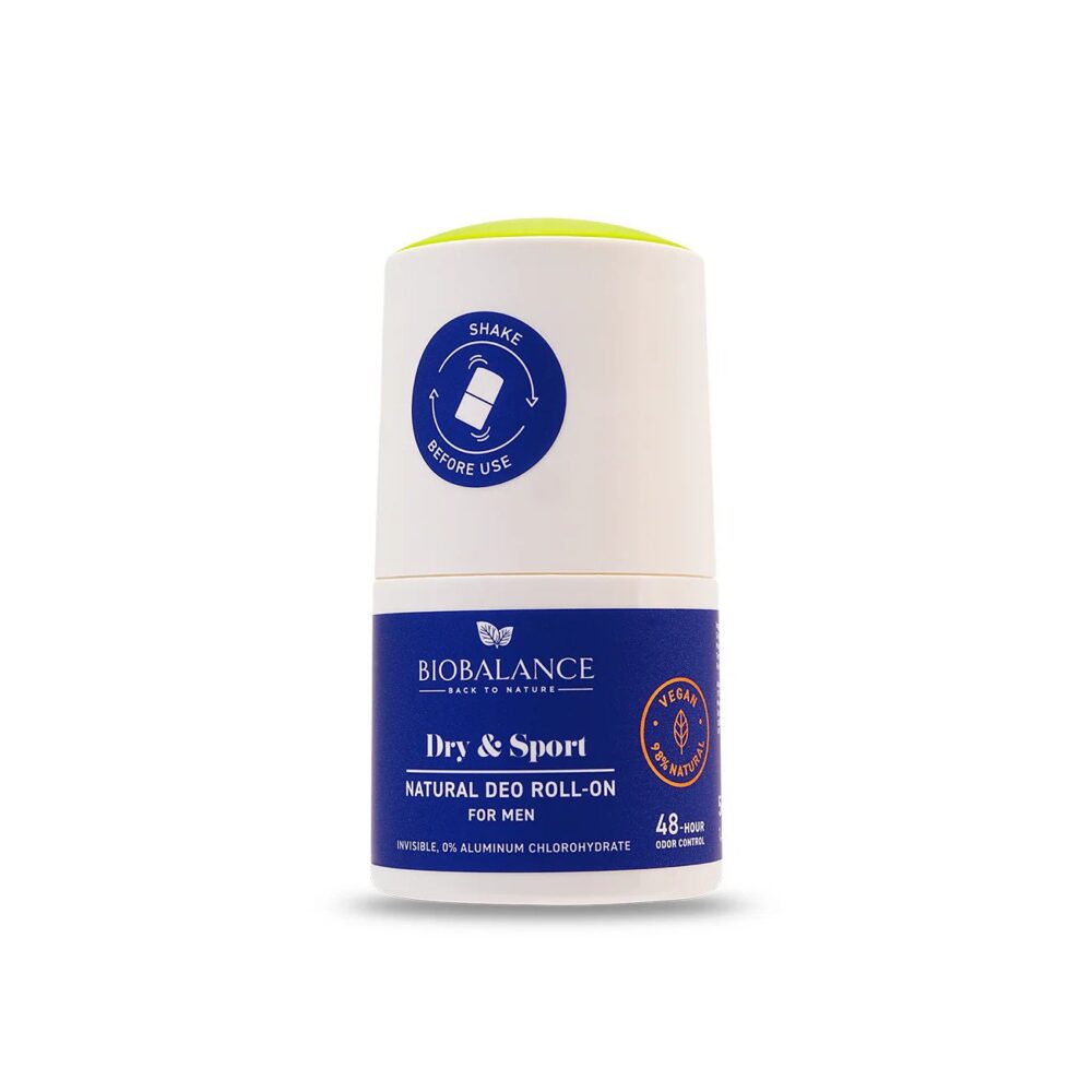 Biobalance dry & sport roll on natural for men 48h 50ml