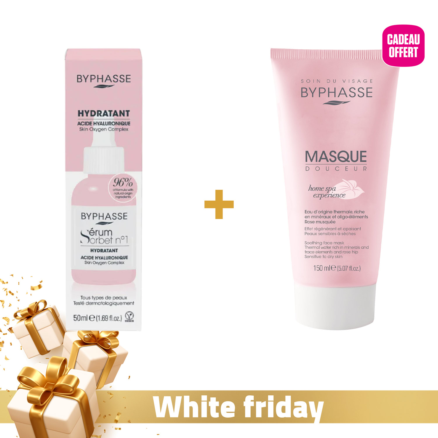 Byphasse sérum sorbet hydratant acheté = masque douceur home spa 150ml offert Byphasse sérum sorbet hydratant acheté = masque douceur home spa 150ml offert