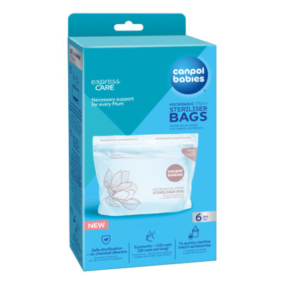 Canpol Sachets de Stérilisation à la Vapeur pour Micro-Ondes 6 unités