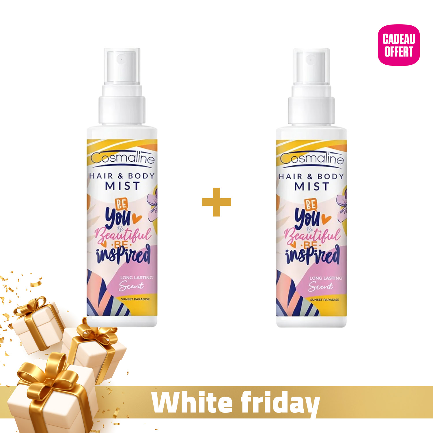 Cosmaline hair et body mist sunset paradise 125ml + cosmaline hair et body mist sunset paradise 125ml offert Cosmaline hair et body mist sunset paradise 125ml + cosmaline hair et body mist sunset paradise 125ml offert