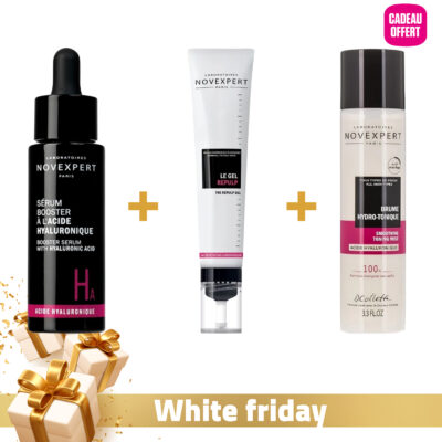 NOVEXPERT Sérum Acide Hyaluronique + Gel Repulp + Brume Hydro Tonique 100ml (offerte)