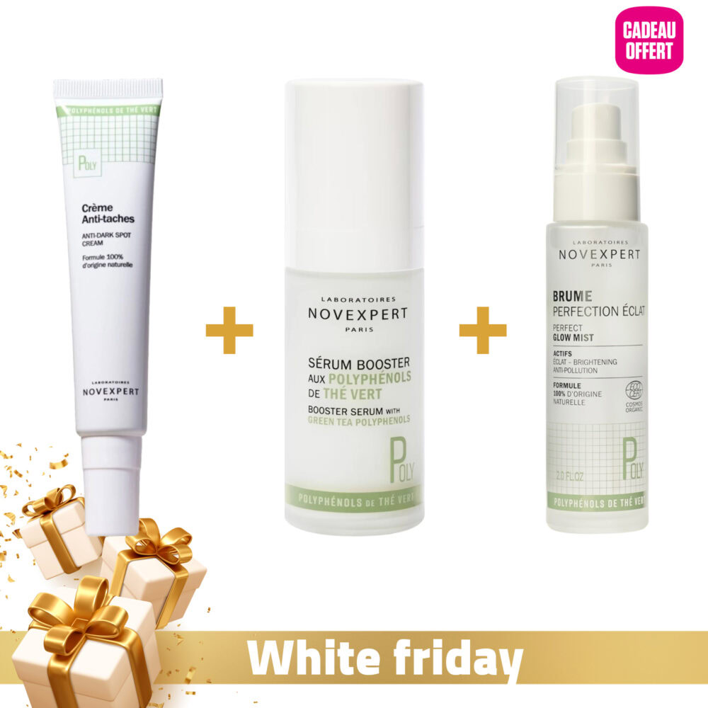 Novexpert sérum thé vert + crème anti-taches + brume perfection éclat 60ml (offerte)